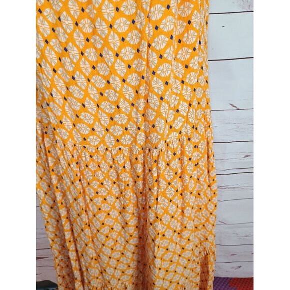 Knox Rose Womens Yellow Flutter Sleeve Maxi Dress XXL - Picture 7 of 10